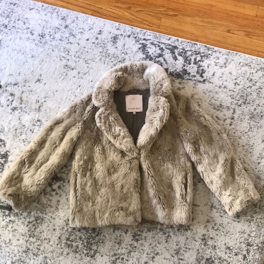Aritzia Sunday Best faux fur coat